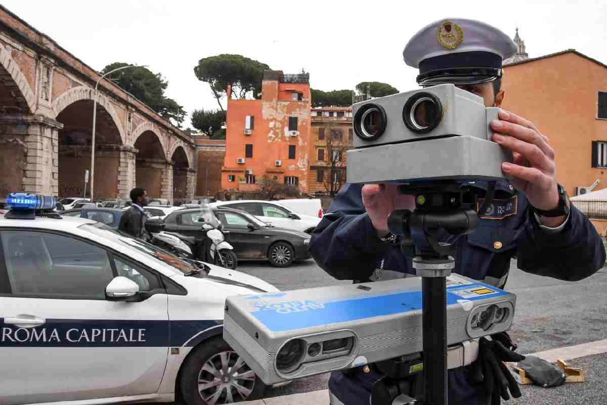 Autovelox mobile a Roma
