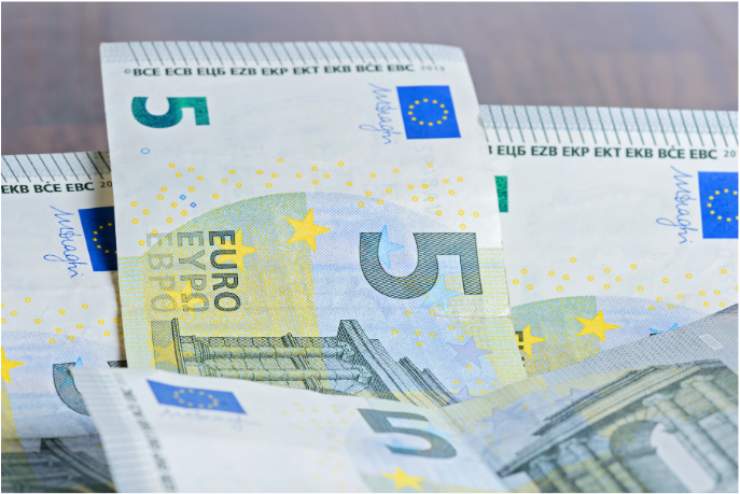 Banconota da 5 euro atipica