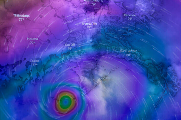 Una mappa meteo 