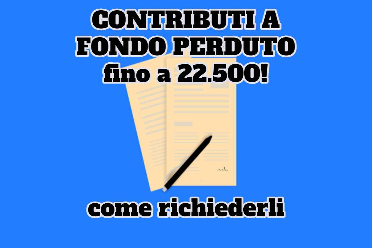 Domanda per contributi a fondo perduto